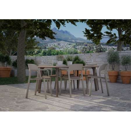 CONJUNTO MESA DESSA 160X90 + 4 SILLAS