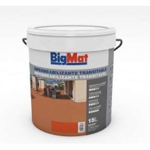 IMPERMEABILIZANTE TRANSITABLE BIGMAT TEJA 15 LIT.